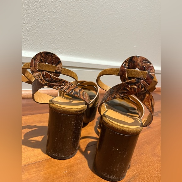 Robert Clergerie Brown Platform Sandals - Picture 4 of 8